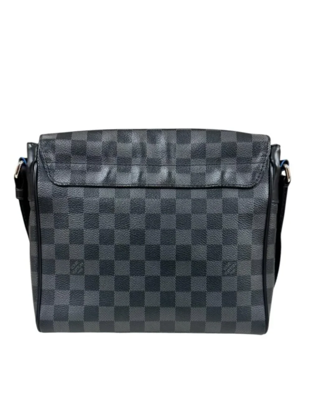 Louis Vuitton District PM NM Damier Graphite Shoulder Bag Canvas Black